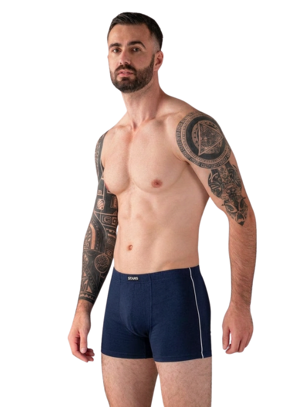 3'Lü Modal Biyeli Pamuk Kemer Boxer