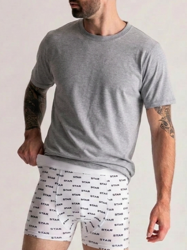 3'Lü Saf Pamuk Sıfır Yaka T-Shirt