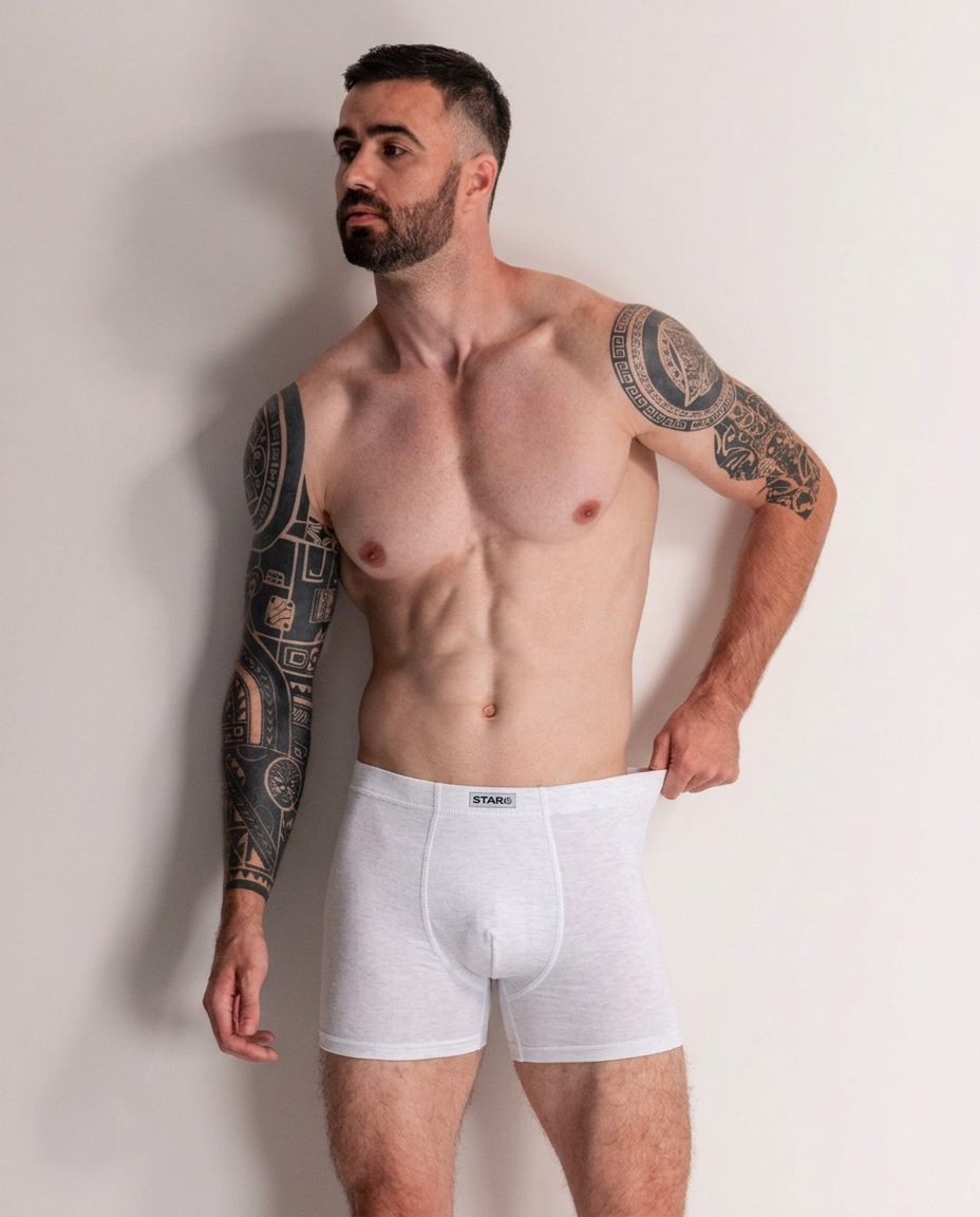 3'Lü Bambu Pamuk Kemer Boxer