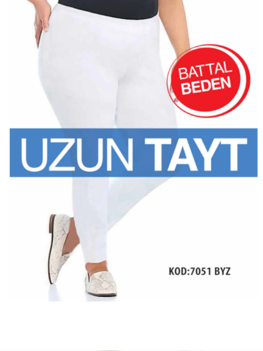 3'Lü Battal Pamuklu Uzun Tayt